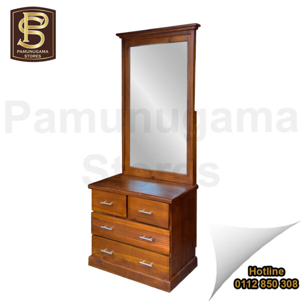 2 1 2′ R Teak Dressing Table.