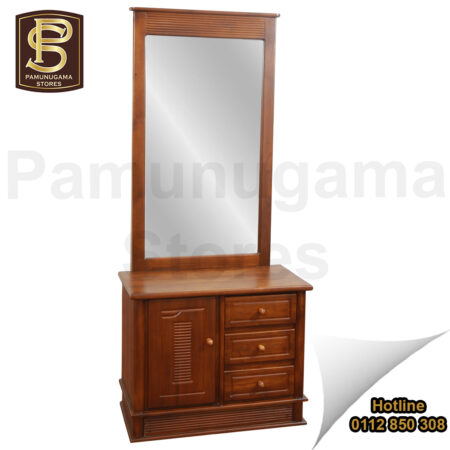 Boradam One Door 3D Teak Dressing Table