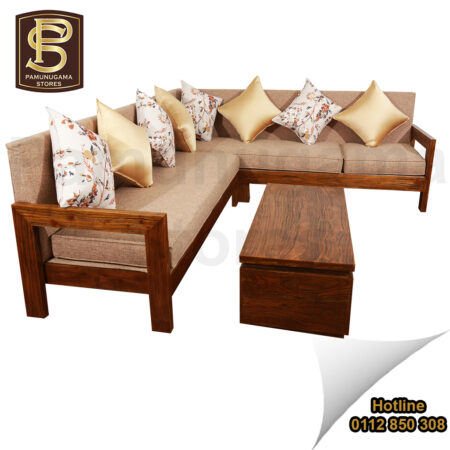 Commercial L Shaped Teak Set