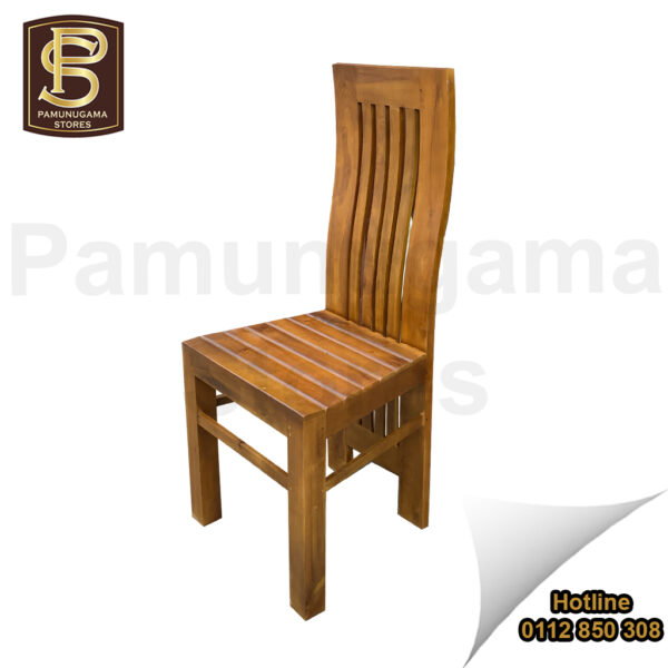 Curved Saree Meda Pati 04 Teak Chair