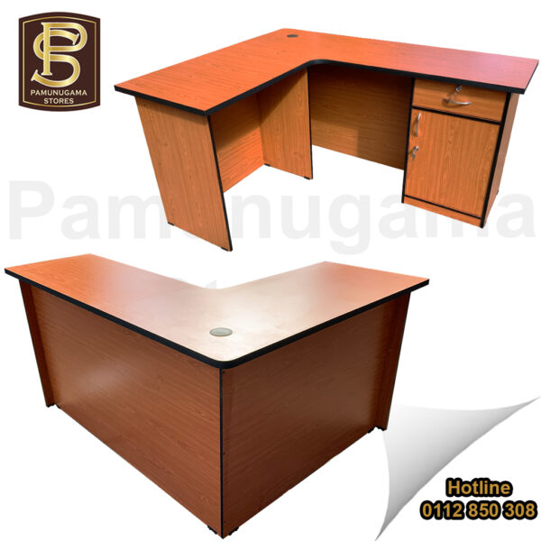 L Shape MDF Table