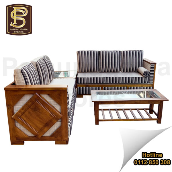 L Shaped Cushion K Teak Set