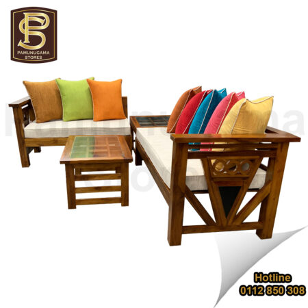 L Shaped RV Teak Set