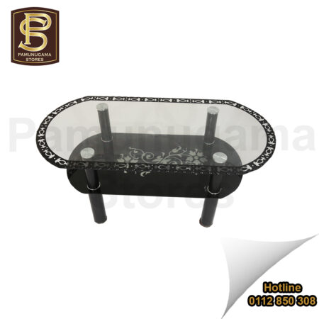 MP Glass Oval Coffee Table