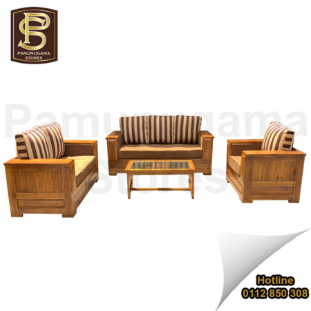 Masterpiece Laali 8inch Arm Feet Teak Set