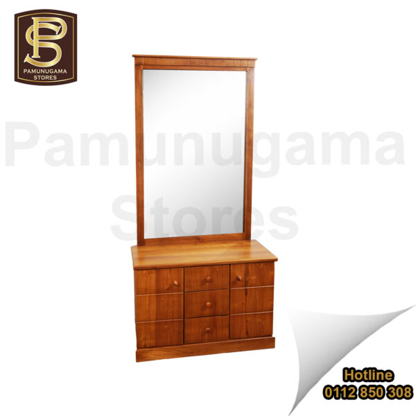 Mid 3D & Doors Both Sides Teak Dressing Table