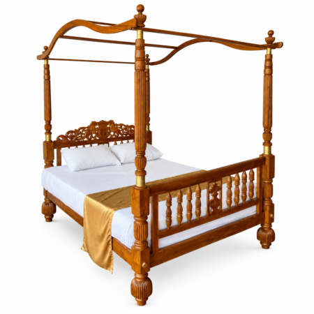 Viyan Teak Canopy Bed