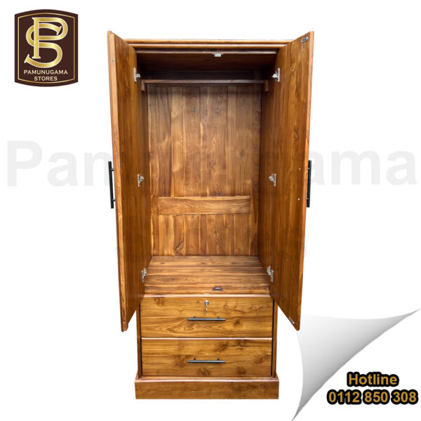 2.5' Base Wardrobe with Two Drawers (Open)