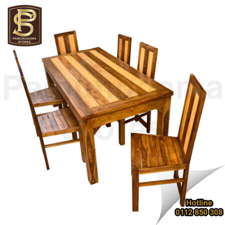 Kolon Pati Rectangle Teak Dining Set