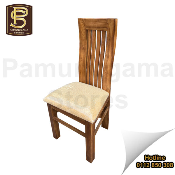 Theeru Saree Cushioned Teak Chair