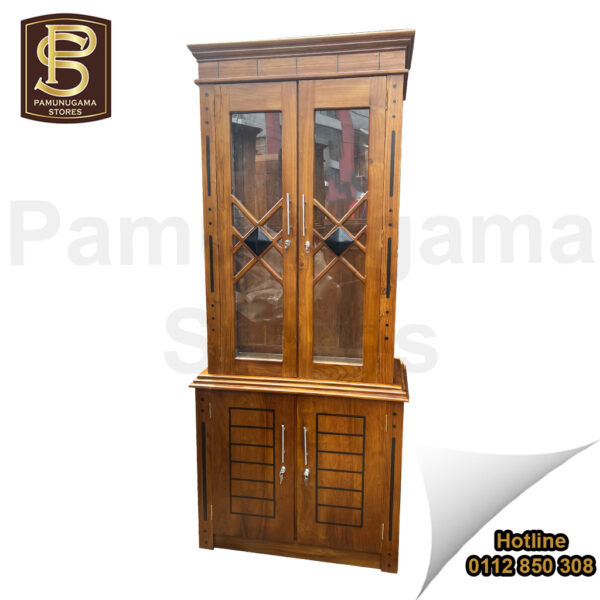 3′ C Teak Display Cabinet