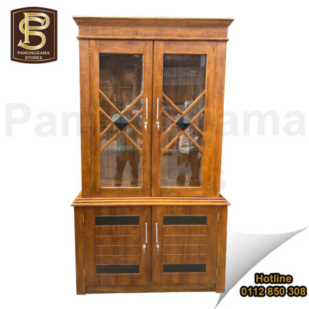 4′ C Teak Display Cabinet