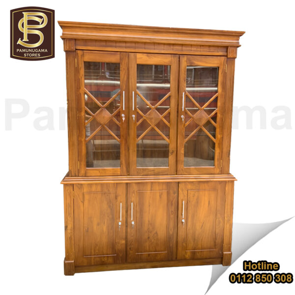 5′ C Teak Display Cabinet