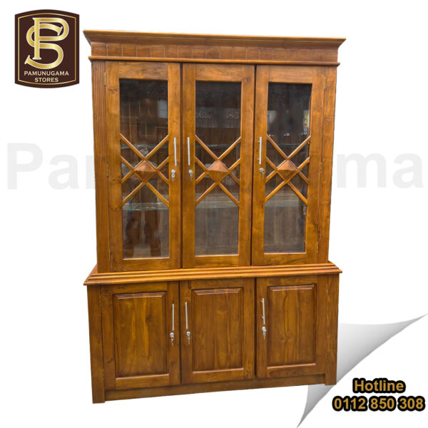 5′ R Teak Display Cabinet