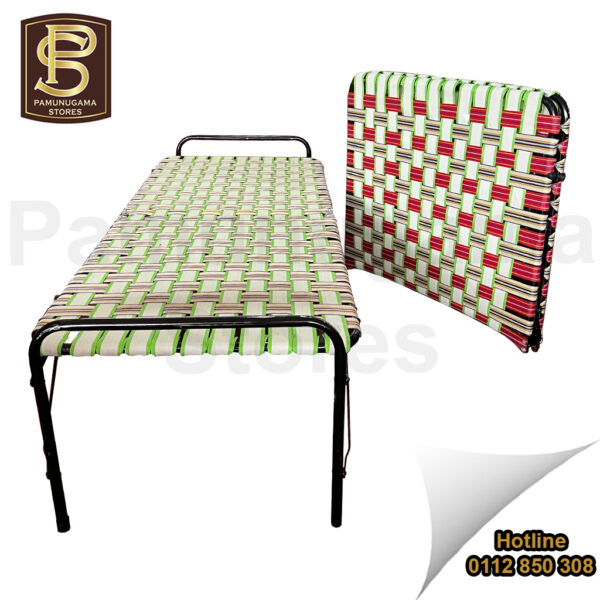 Striped Steel Folding Bed