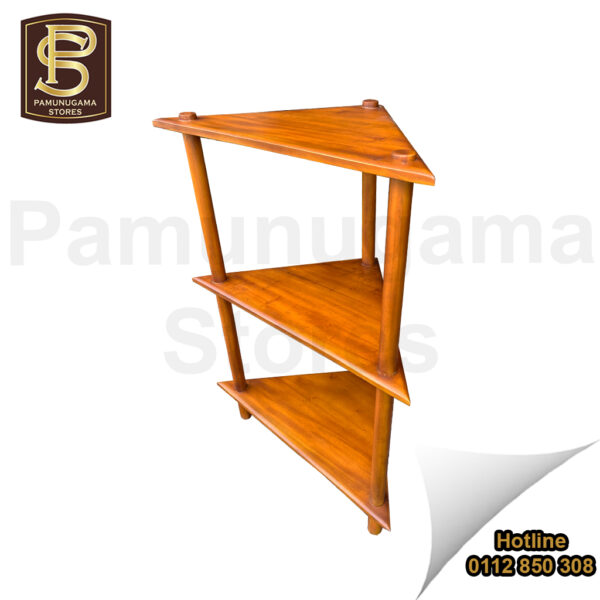 Triangular Wooden Corner Stand