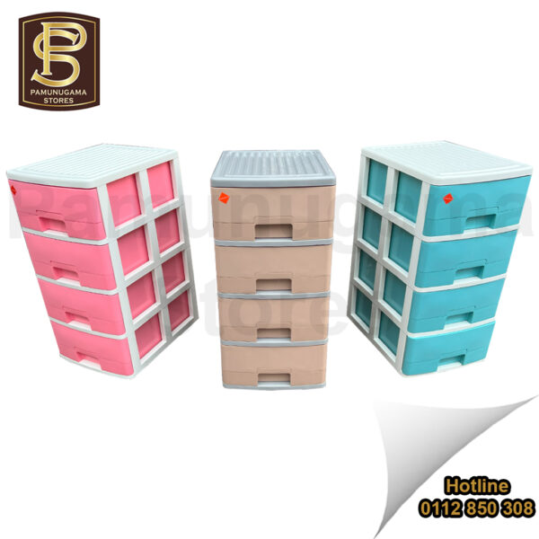 4 Drawers Normal Plastic Cupboard