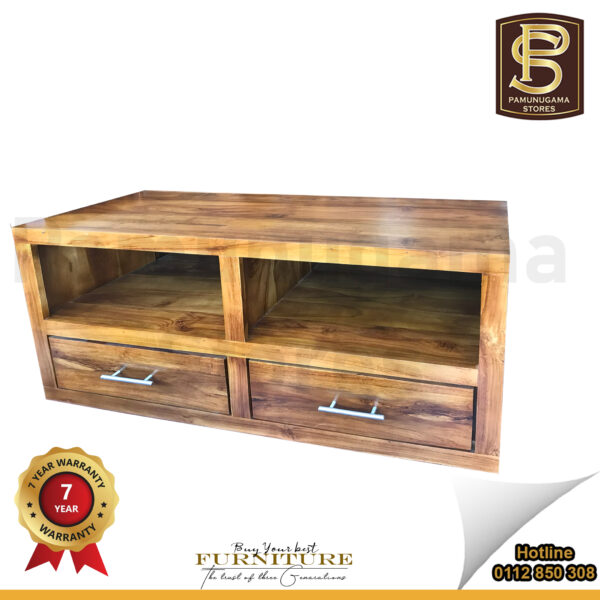 4' Teak TV Stand