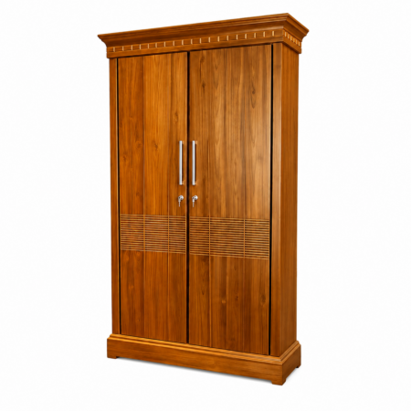 6x3 Teak Small Wardrobe