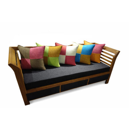 Teak 3 seater pati sofa