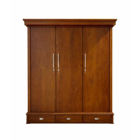 Teak 3 Door Wardrobe