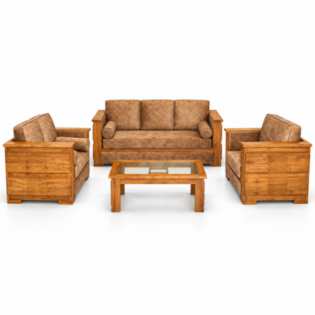 Panel Box Teak Sofa Set