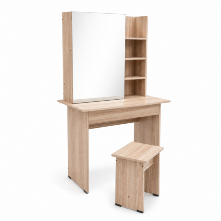 Sliding Mirror Melamine Dressing Table