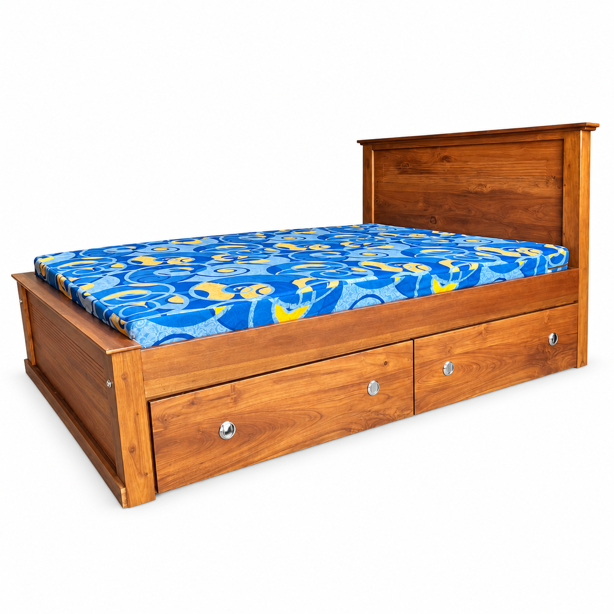 Teak Drawer Bed
