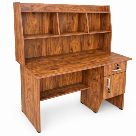 Milro Study Desk with Hutch & Lower Shelf